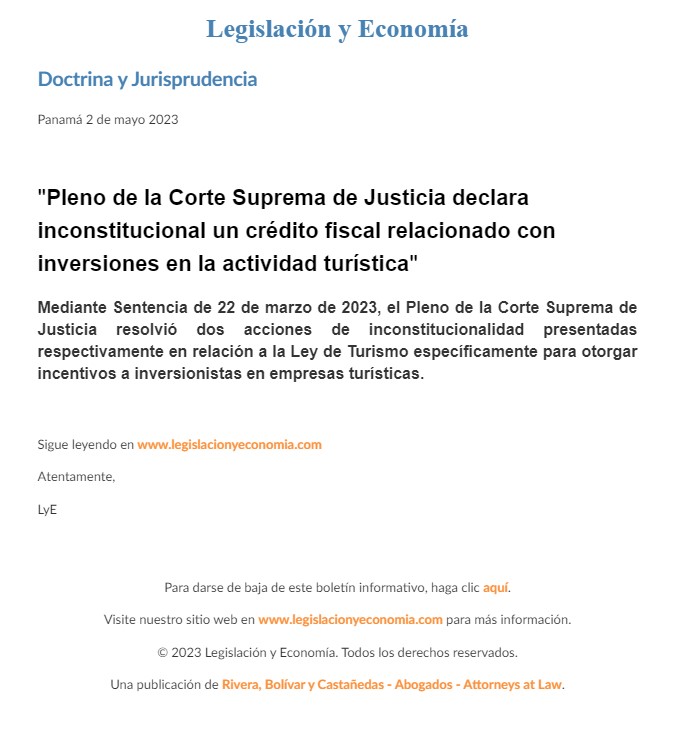 Pleno de la Corte Suprema de Justicia declara inconstitucional un ...